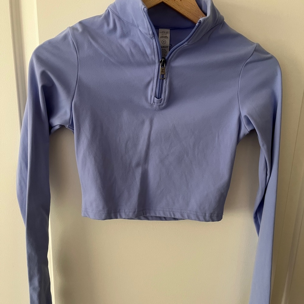 Balance Athletica/Vitality 1/4 Zip Long Sleeve Crop Top